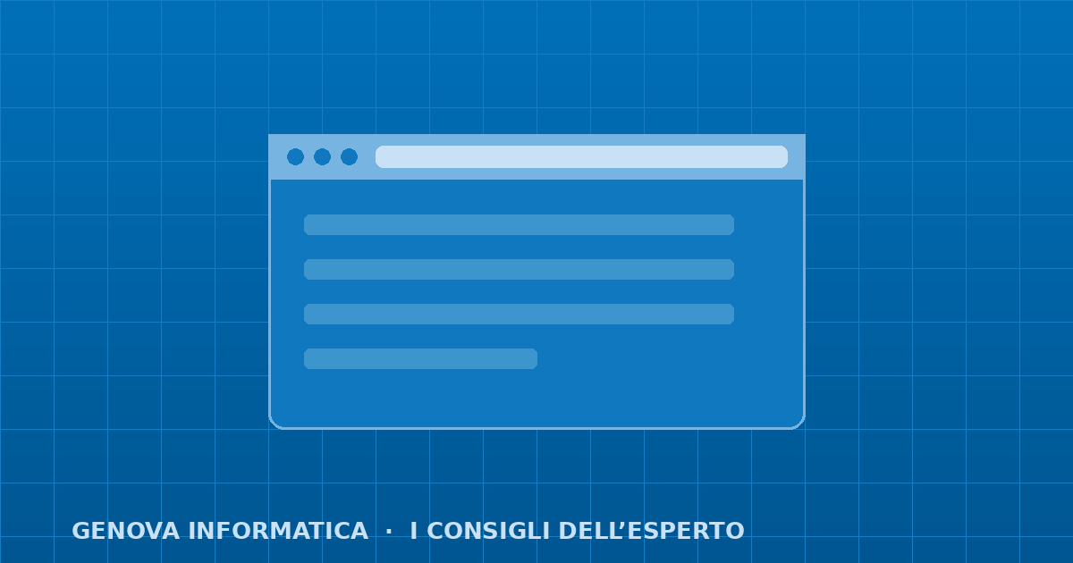Assistenza PC Genova | Riparazione Computer, Notebook e Mac 14 Sito web fermo da anni: sette controlli da fare da soli